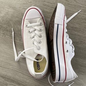White converse like new!